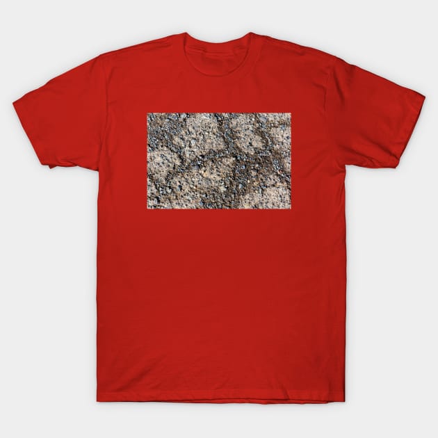 Broken Asphalt Road T-Shirt by textural